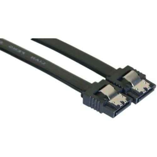 Câble sata 6GB/s slim sécurisé (noir) - 75 cm