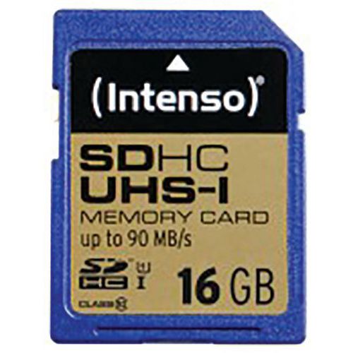 Carte SDHC UHS-I Professional Class 10 - 16Go INTENSO