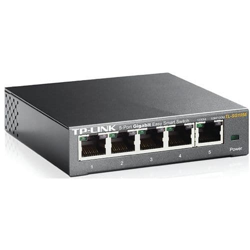 Commutateur metal 5 ports Gigabit IGMP+Vlan+QoS Tp-link TL-SG105E