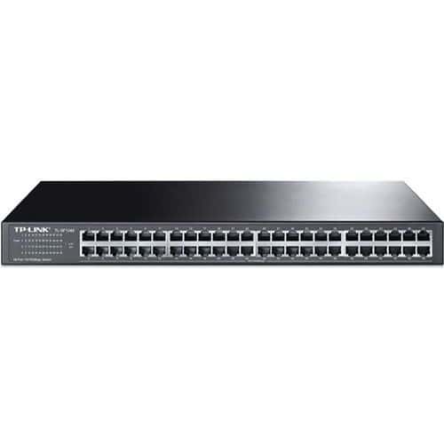 Commutateur réseau TP-Link 48 ports RJ45 10/100 rackable