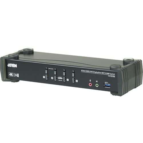 Commutateur KVM Double écran 4 ports ATEN