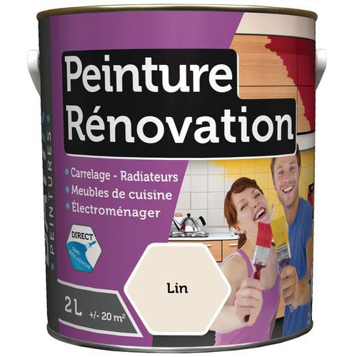 Peinture rénovation satin - 0.5 et 2 L - Batir