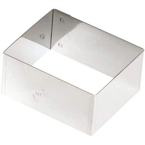 Nonnette rectangle en inox - Lot de 4 - Matfer