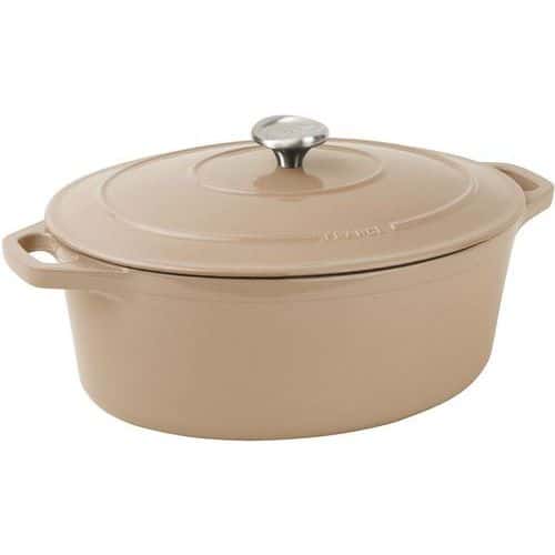 Cocotte ovale avec couvercle Le Chasseur - Marron - Matfer