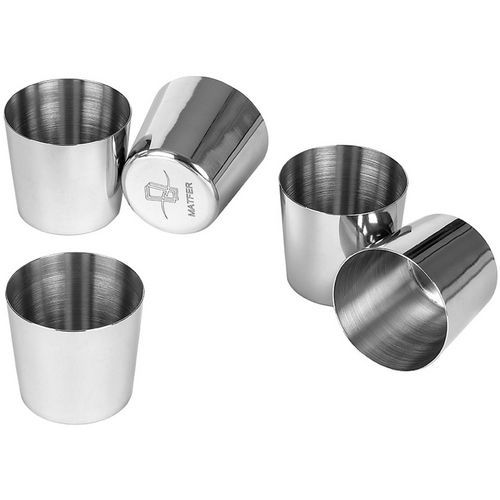 Moule dariol ronde en inox Exopan - Lot de 6 - Matfer