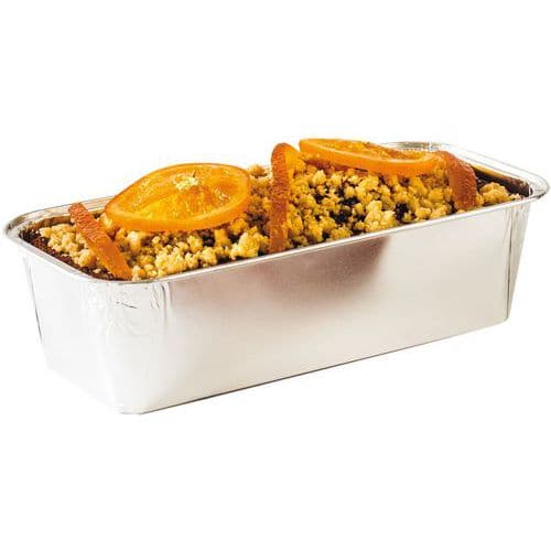 Moule à cake plié rigide en aluminium MO1600 - Lot de 100 - Matfer Flo