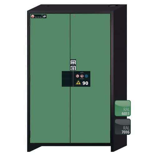 Armoire de sécurité Q-PEGASUS-90 Gris RAL 7016/Vert RAL 6011 - asecos