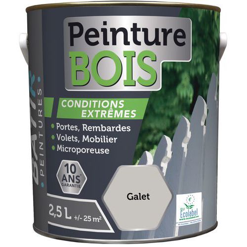 Peinture bois Écolabel - 2,5 L - Batir