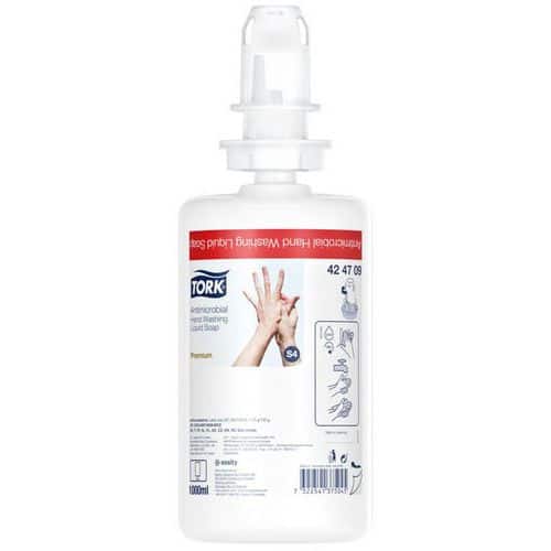 Savon liquide antimicrobien S4 - 1000 mL - Tork