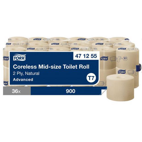 Papier toilette rouleau - Sans mandrin - Tork