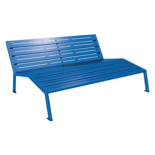 Chaise longue Silaos 3 places acier - Procity