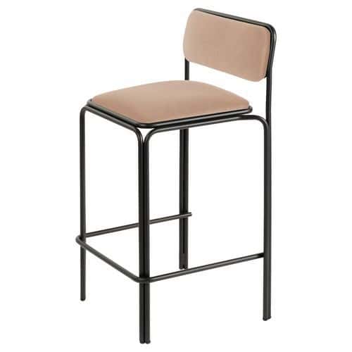 Lot de 2 tabourets hauts Bistrot assise velours Paperflow