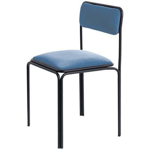 Lot de 2 chaises Bistrot assise velours Paperflow