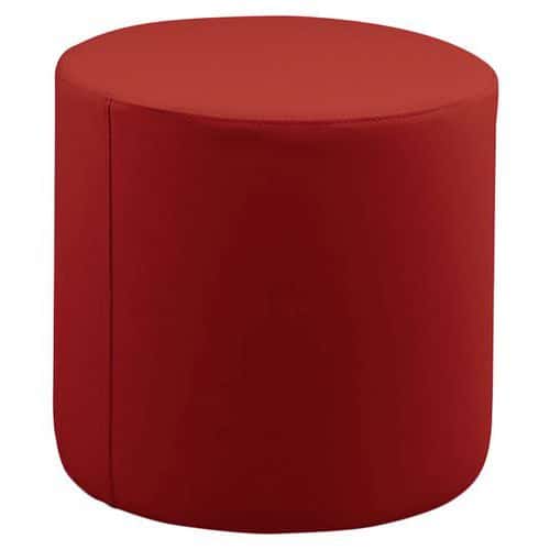 Pouf Camomillia rond simili cuir hauteur 55 cm - SPOUF