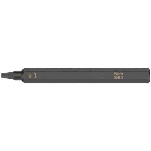 Embout standard extra rigide vis carrée - 868 S - Wera