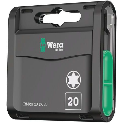 Embout vis Torx - Bit-Box 20 TX- Wera