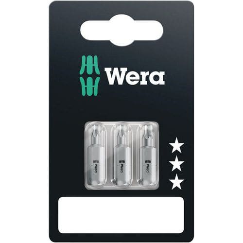 Embout vis Torx sur carte 3 pièces - 867/1 SB SiS - Wera