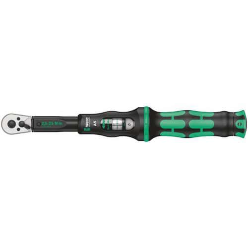 Clé dynamométrique Drive 2,5 - 25Nm - Click-Torque A 5 - Wera