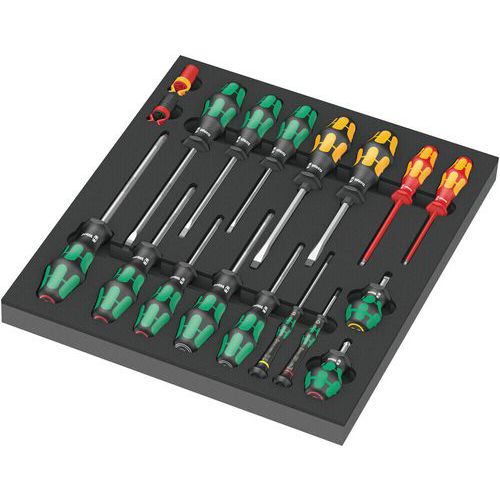 Module mousse avec 18 outils - 9710 - Wera