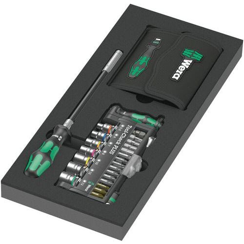 Module mousse avec outils vissage 57 pièces - 9750 - Wera