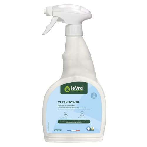 Clean power Détachant sol et surface - 750ml Le Vrai Professionnel