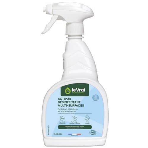 Spray détergent désinfectant multi-surfaces Actipur - 750ml - Enzypin