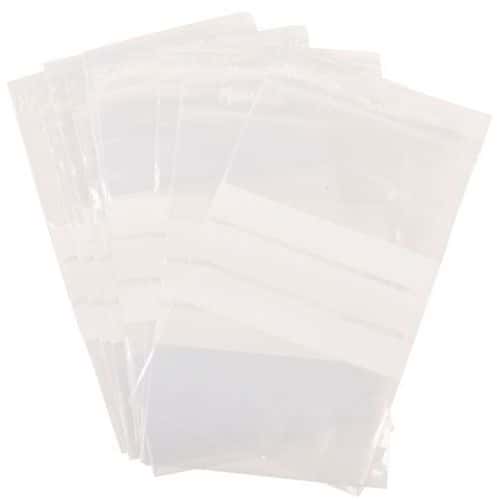 Sachets zip - Bandes blanches 50 µm - Manutan Expert