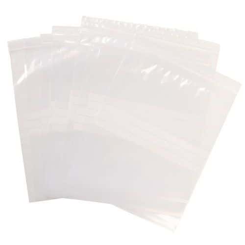 Sachets zip - Bandes blanches 100 microns – Manutan - Manutan Expert