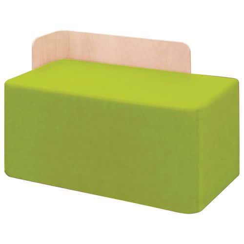 Pouf rectangulaire KOP dossier à droite