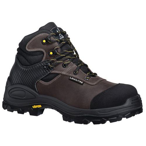 Chaussures de sécurité hautes Freewind S3 SRC Brun Foncé Vibram