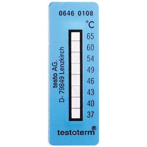 Bandelettes de mesure de la température (+37 à +65 °C) - Testo