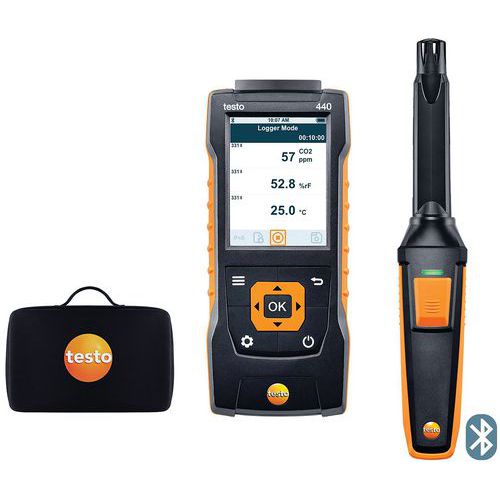 Kit CO₂ avec Bluetooth® - Testo 440