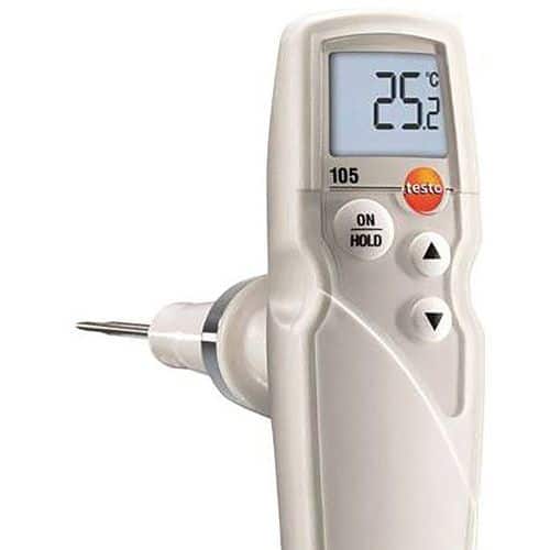 Thermomètre de pénétration avec pointe de sonde standard Testo 105