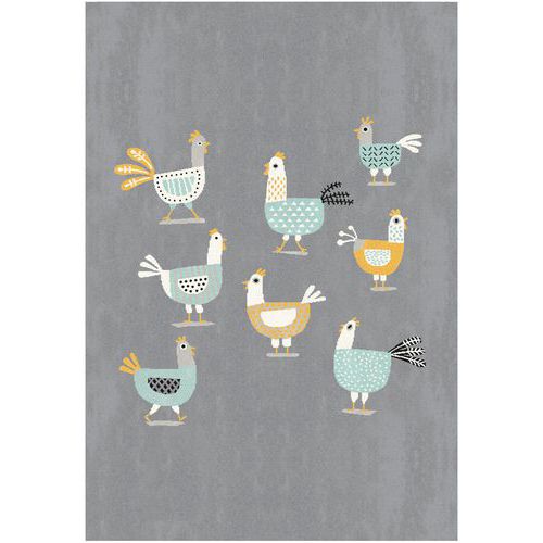 Tapis poules 120x170 cm Paperflow