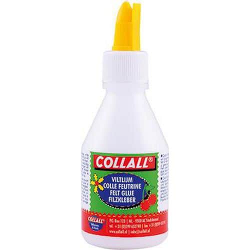 Flacon colle blanche 100 mL pour tissus feutrine ruban - Collall