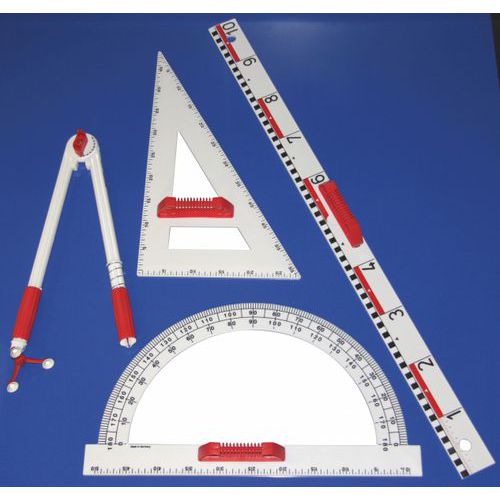 Ensemble de 7 outils de mesure en plastique aimanté - Wissner