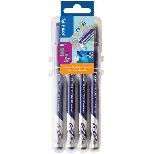 Pochette 4 stylo-feutres pointe 1,3 mm - Pilot Frixion