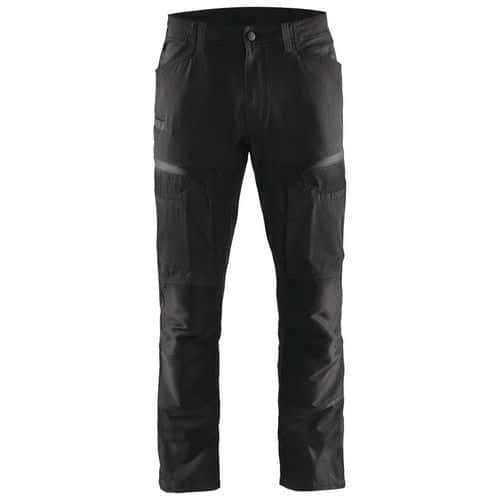 Pantalon services stretch noir/gris foncé