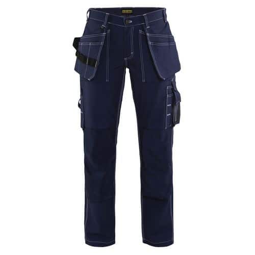 Pantalon artisan femme marine