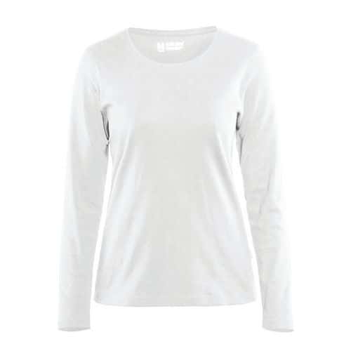 T-shirt manches longues femme blanc