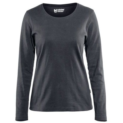 T-shirt manches longues femme gris foncé