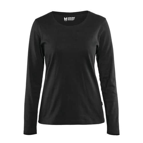 T-shirt manches longues femme noir