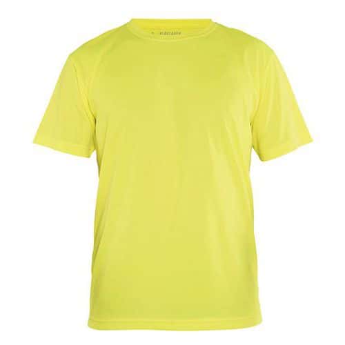 T-shirt technique anti-UV jaune fluorescent