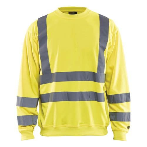 Sweat haute visibilité jaune fluorescent