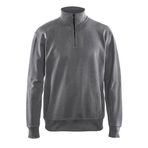 Sweat col camionneur gris