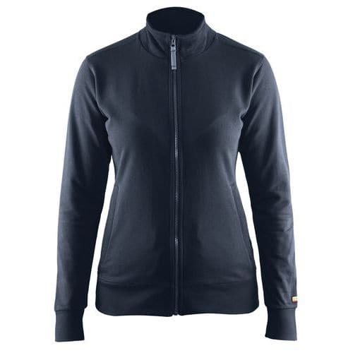 Sweat zippé femme marine foncé