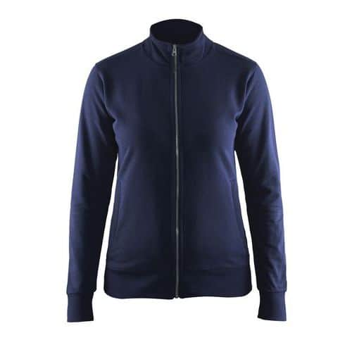 Sweat zippé femme marine