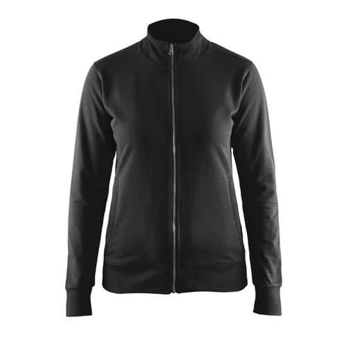 Sweat zippé femme noir