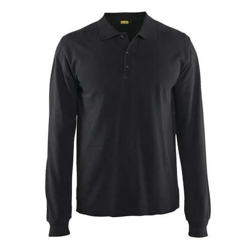 Polo manches longues noir