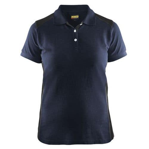 Polo femme marine foncé/noir